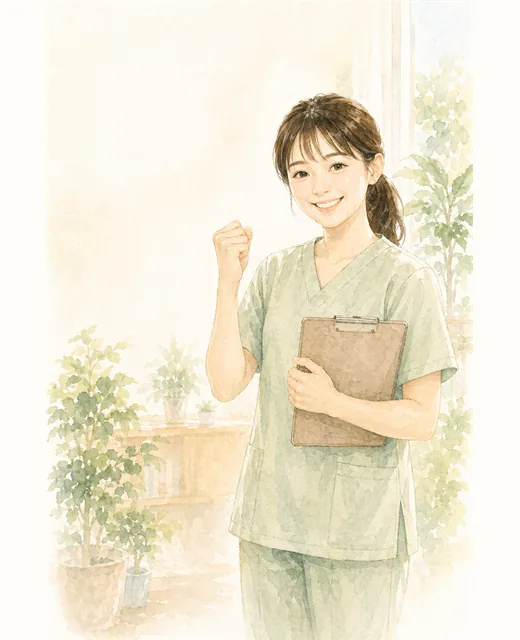 新人介護職員が学ぶ場面